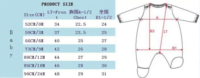 Baby bodysuit pajamas, kids clothes, long-sleeved children's clothing, newborn baby overalls, children's boy and girl clothes, baby pajamas