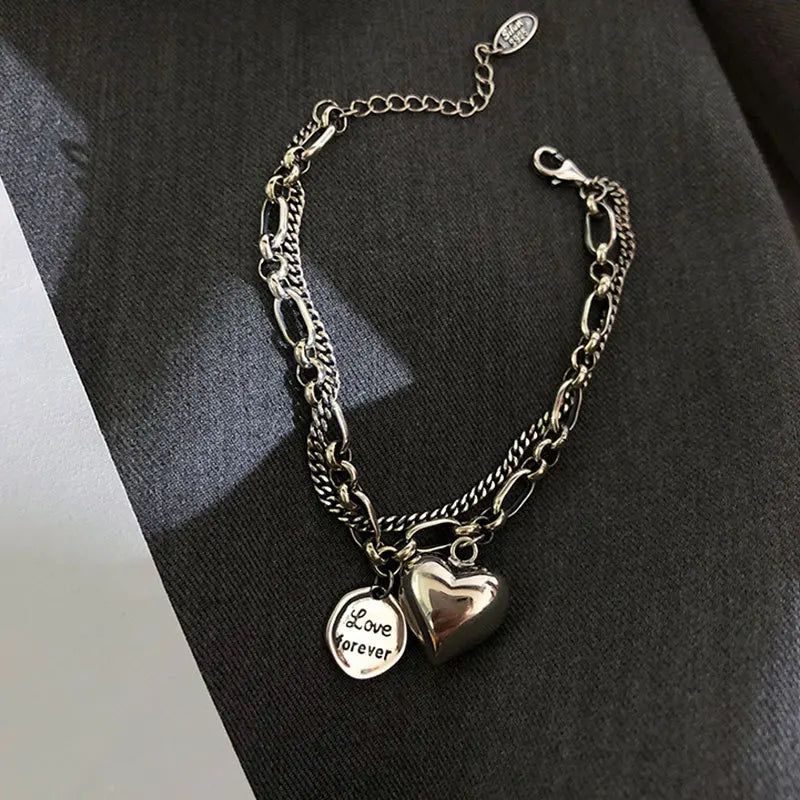 Bracelet à breloques en argent 925 pour femme | Zircon