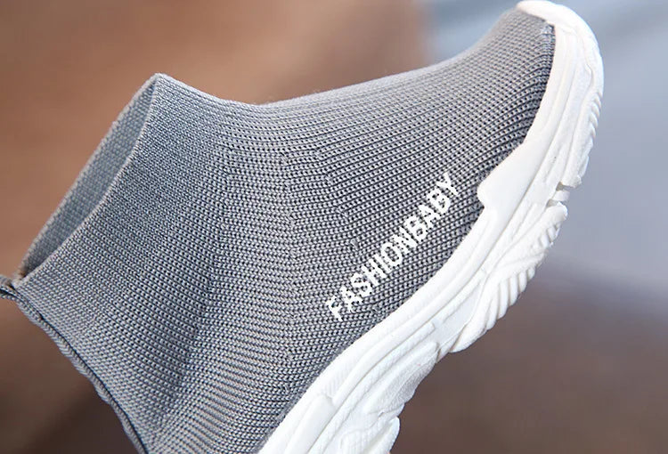 Autumn Summer Kids Sneakers Children Casual Shoes Slip-on Breathable Kids Socks Shoes Non-slip Snow Boots Boys Girls Sport Shoes