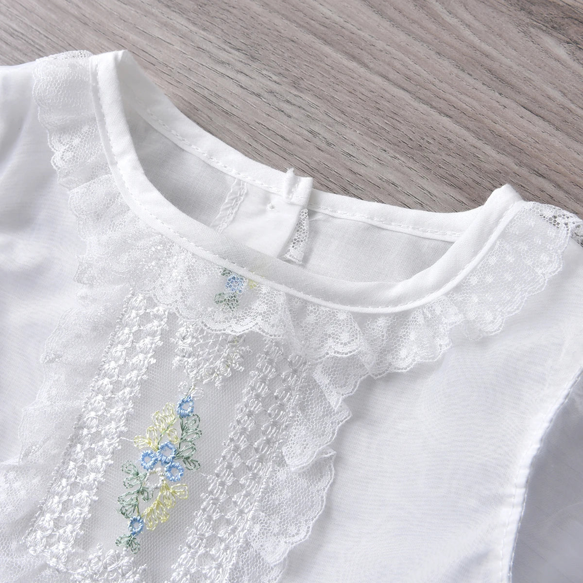Tenue Bébé Fille Style Boutique | Romper Été Dentelle | Anniversaire | Blanc | Combinaison Onesie