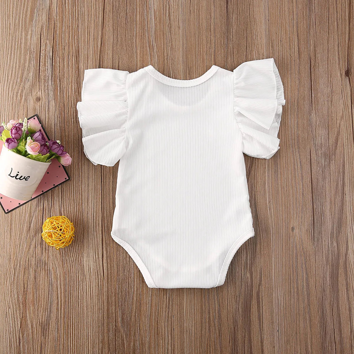Body Bébé Fille | Coton Manches Courtes | Combinaison & Ensemble | Tenue Été Nourrisson (v2)