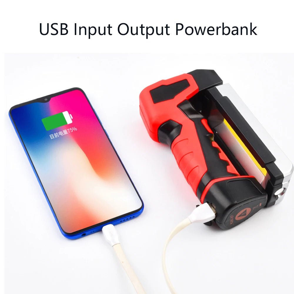 Lampe de Travail COB LED Portable | Garage & Mécanique Auto | Rechargeable USB | Inspection & Urgence
