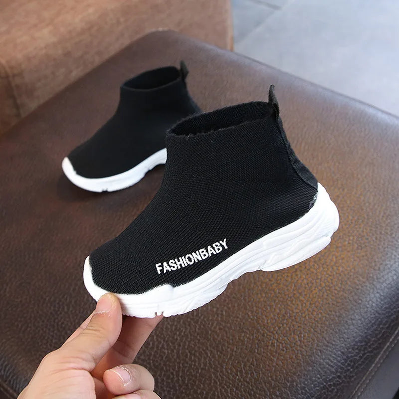 Autumn Summer Kids Sneakers Children Casual Shoes Slip-on Breathable Kids Socks Shoes Non-slip Snow Boots Boys Girls Sport Shoes