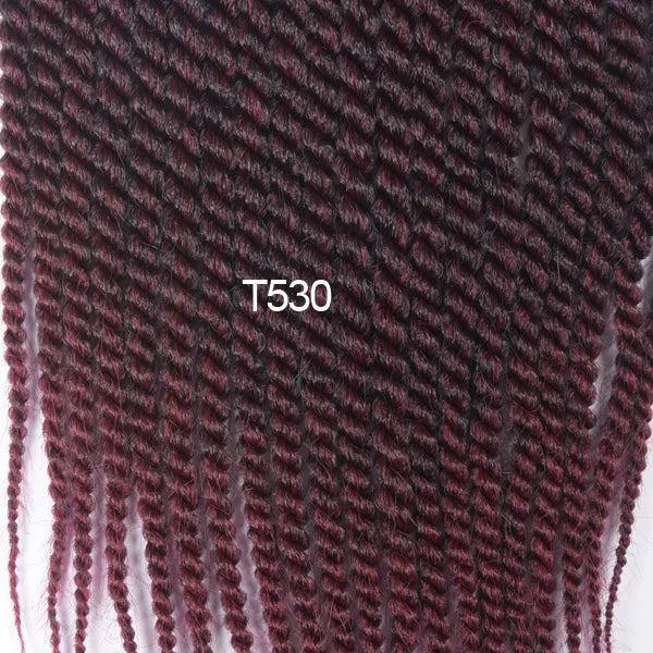 TOMO Senegalese Twist Hair Extensions 14 18 22 Inch Low Temperature Fiber Crochet Braids Ombre Synthetic Braiding Hair