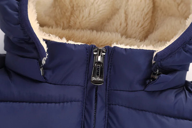 Veste d’hiver à capuche pour enfant | Polyester