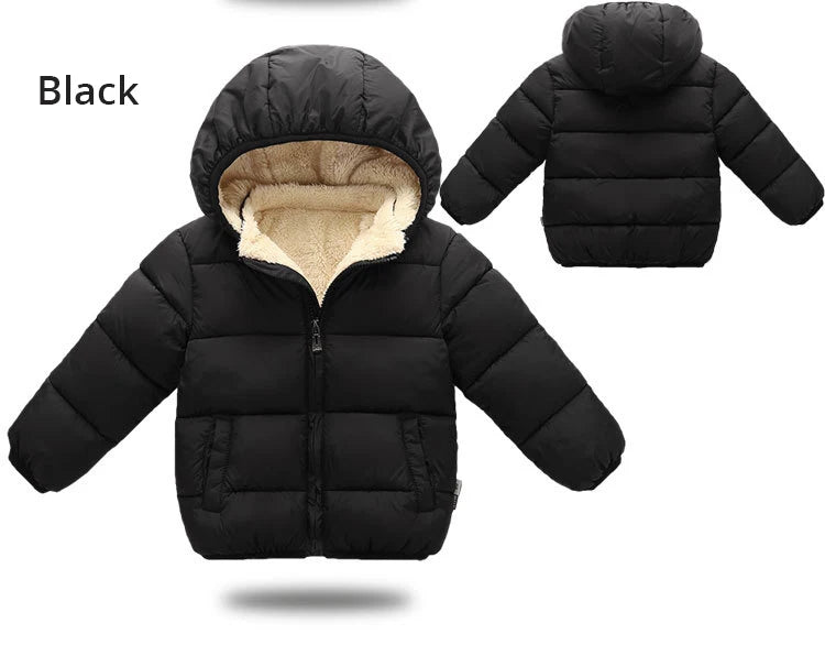 Veste d’hiver à capuche pour enfant | Polyester