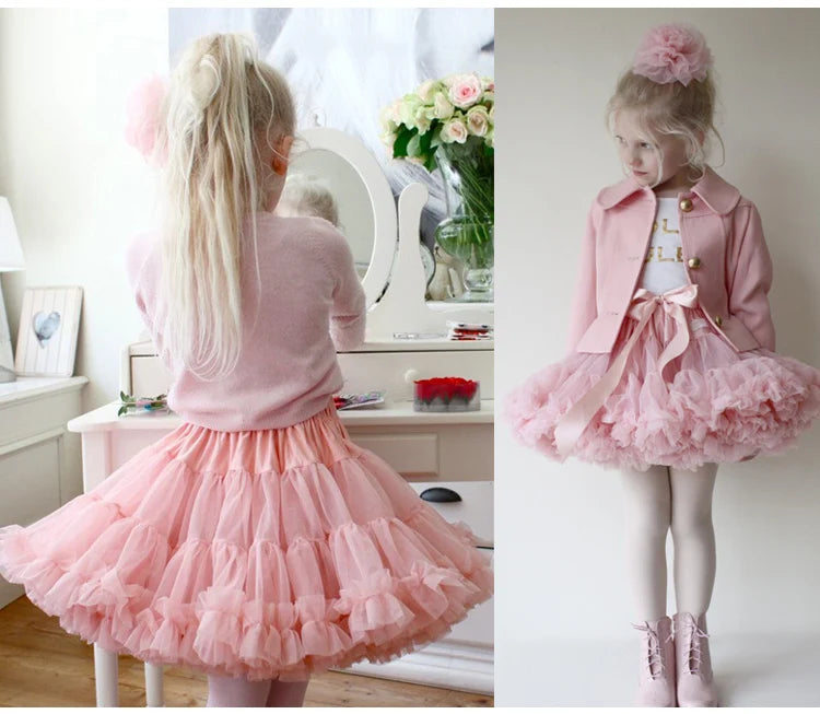 Kids Girls Tulle Skirt Baby Girl Clothes Tutu Pettiskirt Skirt Fashion Girl Clothes Princess Skirts Skirt For Girls Clothing