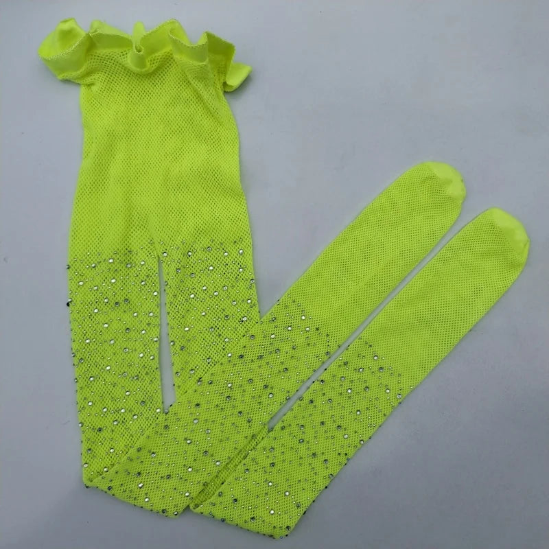 Fashion Kids Girls Sequin Mesh Fishnet Fish Net Pantyhose Tights Stockings Children High Stockings (More than 20PCS discounts)
