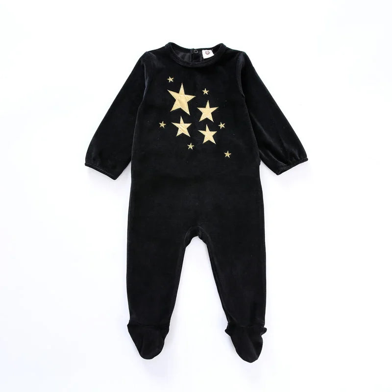 Baby bodysuit pajamas, kids clothes, long-sleeved children's clothing, newborn baby overalls, children's boy and girl clothes, baby pajamas