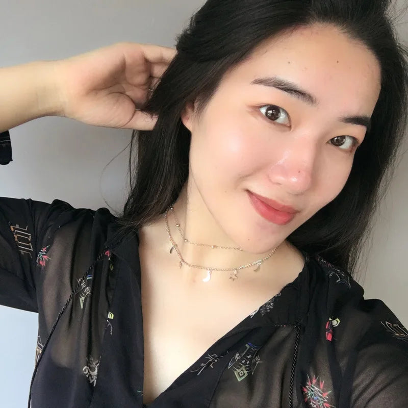 Collier Multicouche Femme | Chaîne Perles & Pendentif Feuille | Or & Argent | Bijou Tendance Accessoire Mode