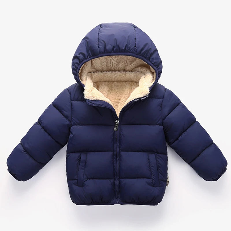 Veste d’hiver à capuche pour enfant | Polyester