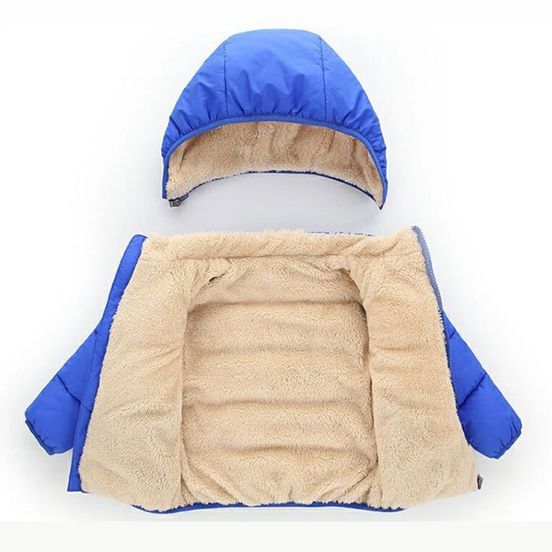 Veste d’hiver à capuche pour enfant | Polyester