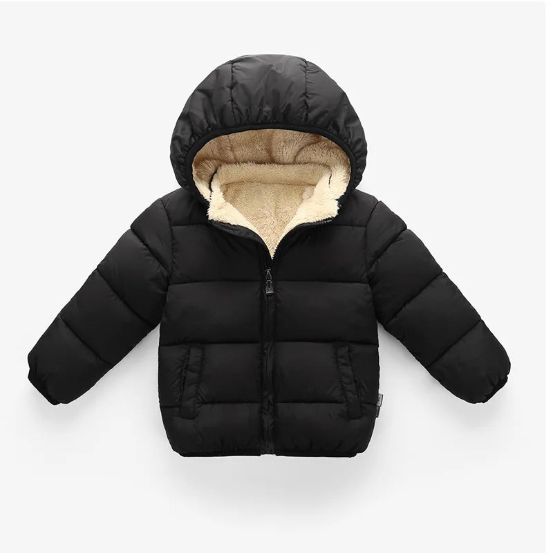 Veste d’hiver à capuche pour enfant | Polyester