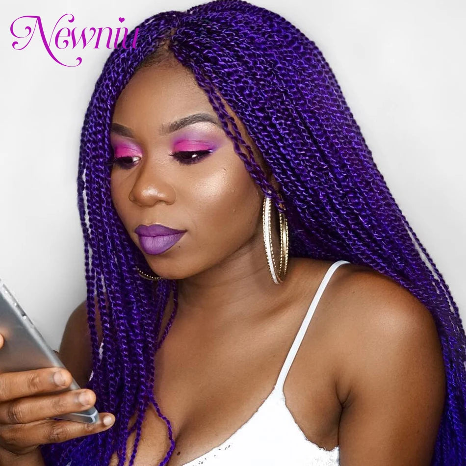 Tresses Crochet Senegalese Twist Synthétiques Ombre | Box Braids | Extensions Cheveux | Femme