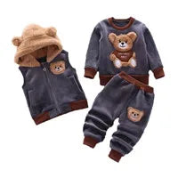 Boys T-Shirt Summer Fashion Cartoon Bear Embroidery School Clothes Little Girls Polo Shirts 3-8 Years Tops Toddler Sportswear