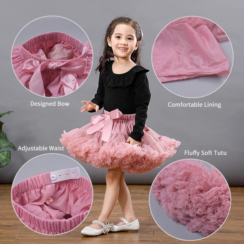Kids Girls Tulle Skirt Baby Girl Clothes Tutu Pettiskirt Skirt Fashion Girl Clothes Princess Skirts Skirt For Girls Clothing