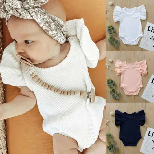 Body Bébé Fille | Coton Manches Courtes | Combinaison & Ensemble | Tenue Été Nourrisson
