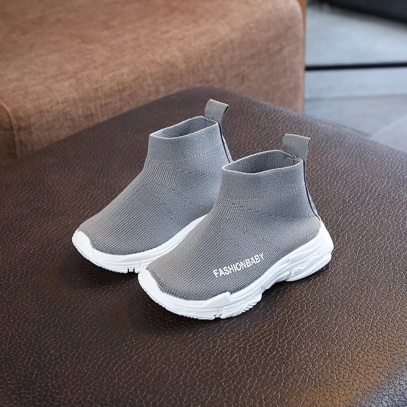Autumn Summer Kids Sneakers Children Casual Shoes Slip-on Breathable Kids Socks Shoes Non-slip Snow Boots Boys Girls Sport Shoes