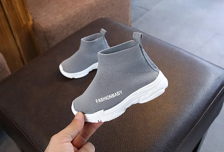 Autumn Summer Kids Sneakers Children Casual Shoes Slip-on Breathable Kids Socks Shoes Non-slip Snow Boots Boys Girls Sport Shoes