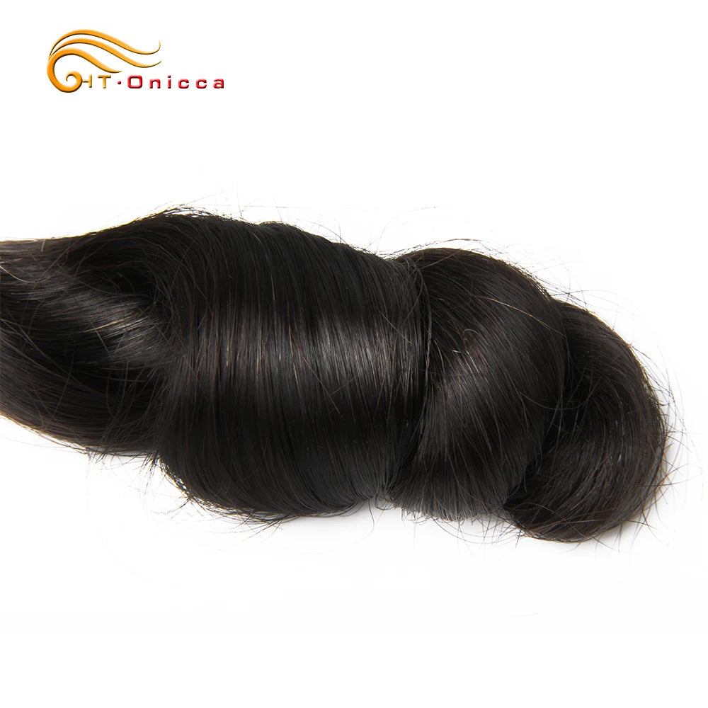 Mèches Loose Wave Brésiliennes | Double Drawn | 5 Paquets | Egg Curl | Cheveux Humains Remy | Extensions