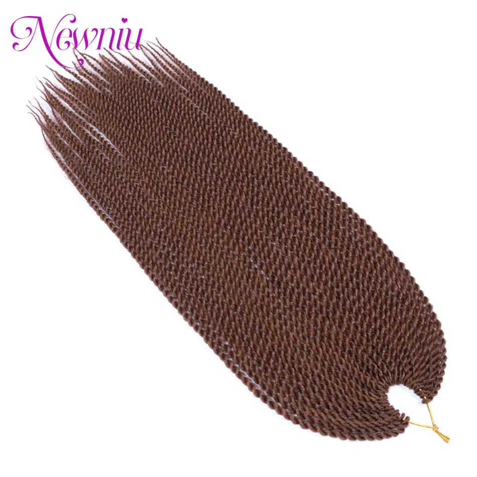Tresses Crochet Senegalese Twist Synthétiques Ombre | Box Braids | Extensions Cheveux | Femme