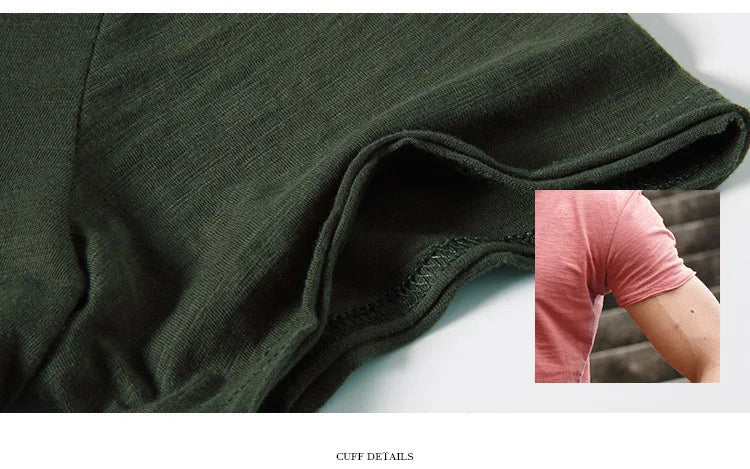 T-Shirt Homme 100% Coton | Col Rond | Manches Courtes | Uni Casual | Doux & Confortable | Été