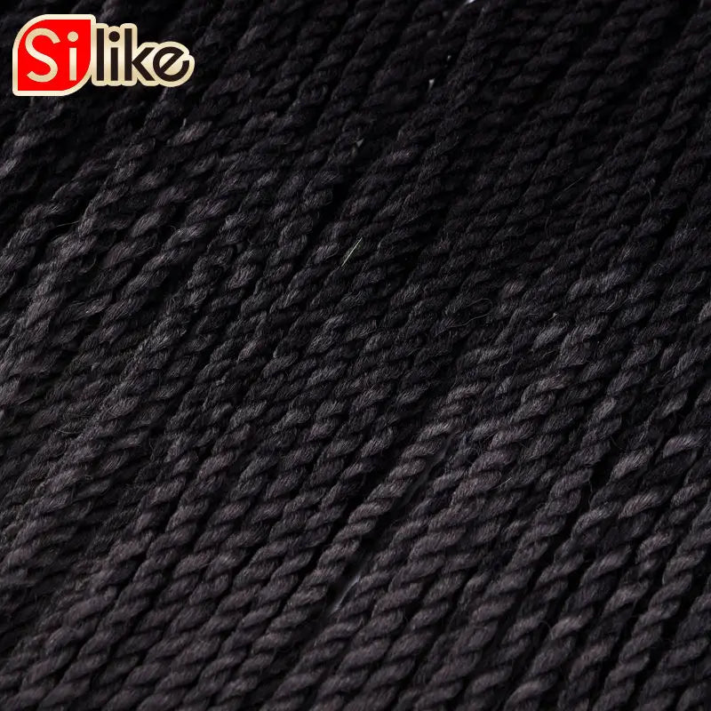 Tresses Crochet Senegalese Twist Ombre | 24 Pouces | 24 Racines/Pack | Synthétique | Femme