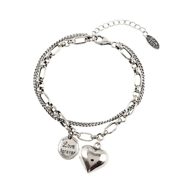 Bracelet à breloques en argent 925 pour femme | Zircon