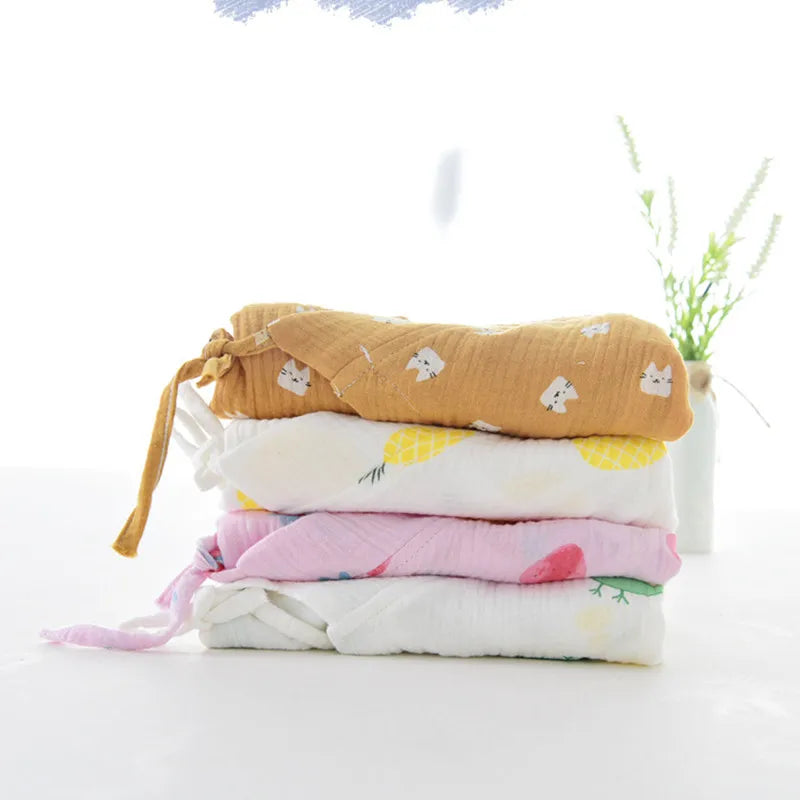 Baby Clothes Newborn Jumpsuit Girls Boys Muslin Cotton Long Sleeve Romper 0-24M