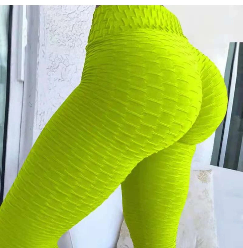 Push Up Leggings Women's Fashion Sport Fitness High Waist Leggings Sexy Butt Lifting Scrunch Workout Gym Tights Pants