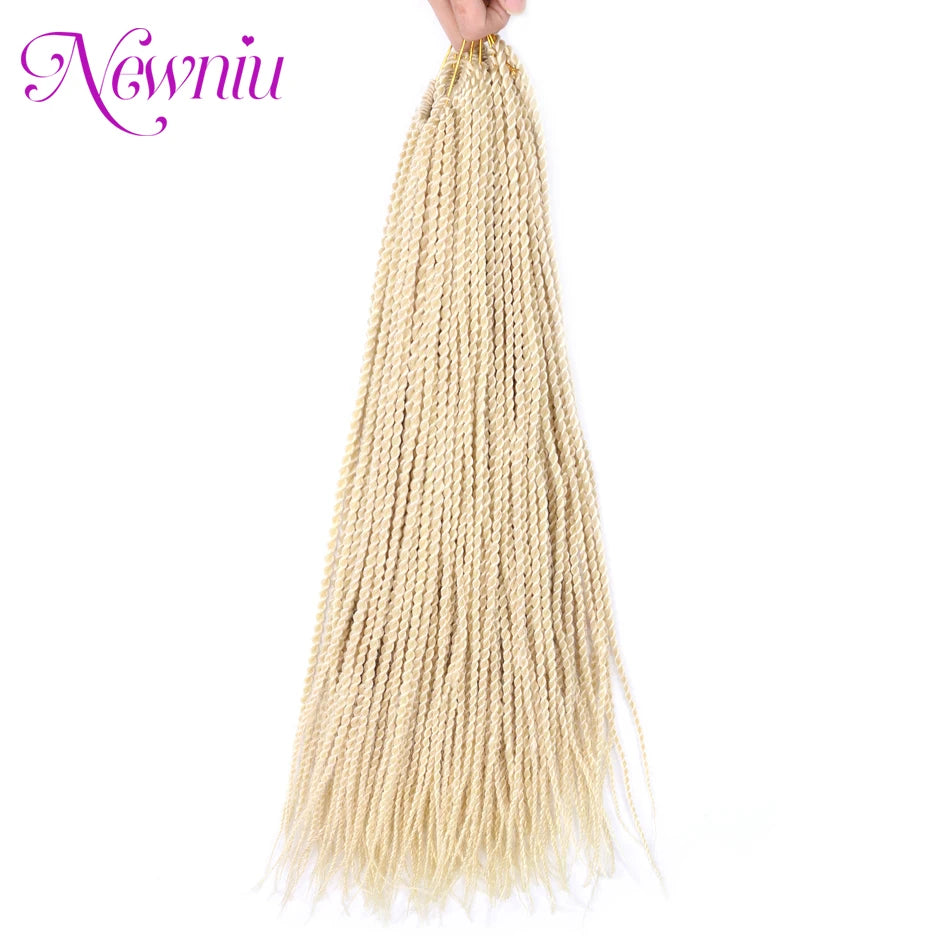 Tresses Crochet Senegalese Twist Synthétiques Ombre | Box Braids | Extensions Cheveux | Femme