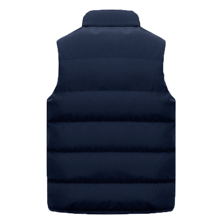 Men's Vest Jacket Warm Sleeveless Jackets Winter Waterproof Zipper Coat Autumn Stand-up Collar Casual Waistcoat Brand Clothing