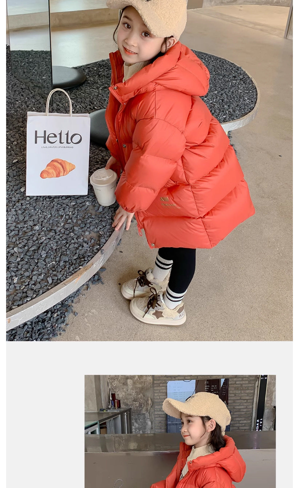 Doudoune Fille -30°C | Imperméable Brillante Capuche | Parka Chaude Enfant 5-14 Ans Hiver