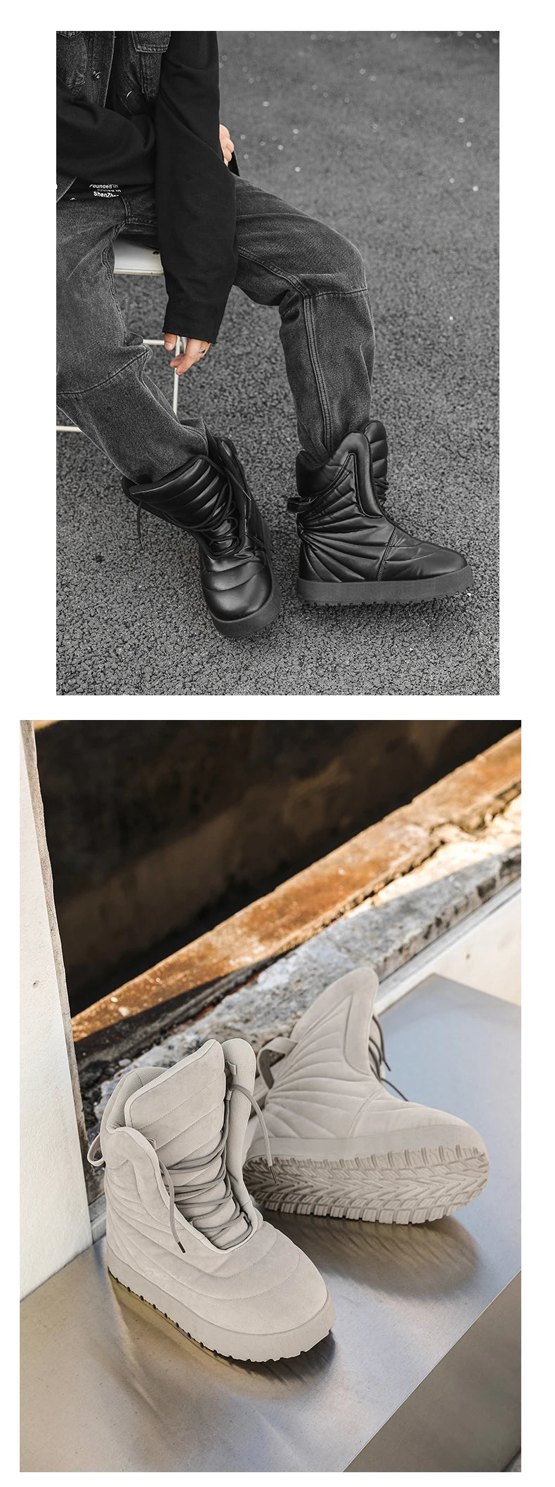 Chaussures Hiver Homme 2025 | Pantoufles Chaudes Imperméables | Peluche Antidérapant | Sneakers Neige