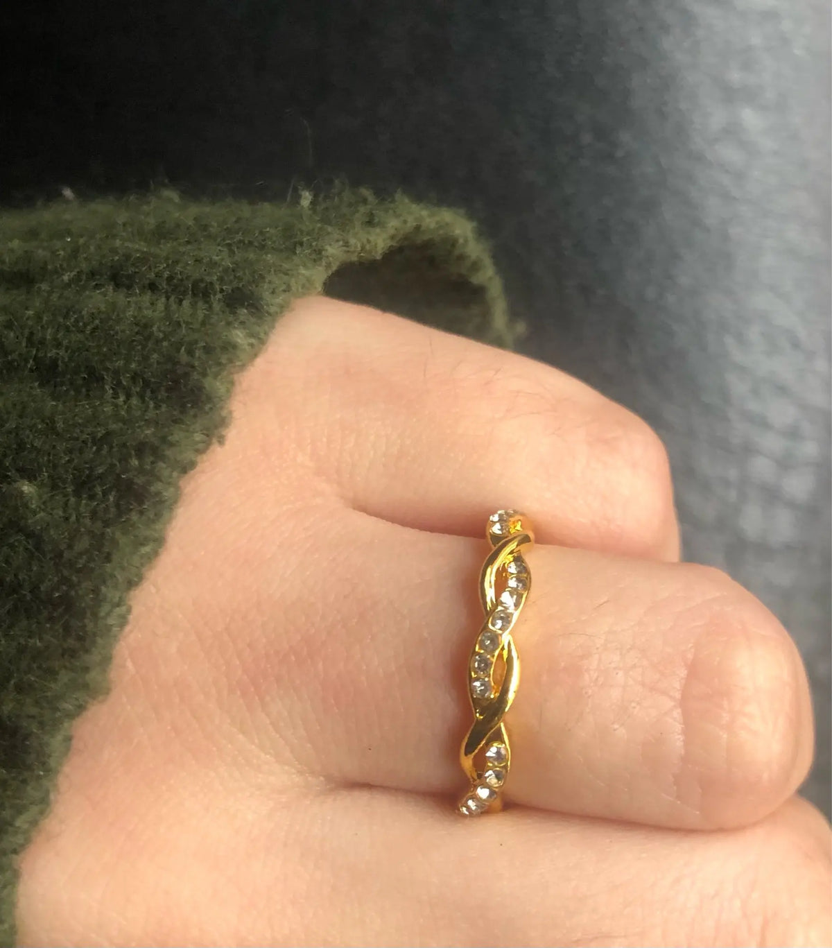 Bague Acier Inoxydable Simple Tendance | Tempérament Élégant | Fiançailles Mariage | Bijou Femme