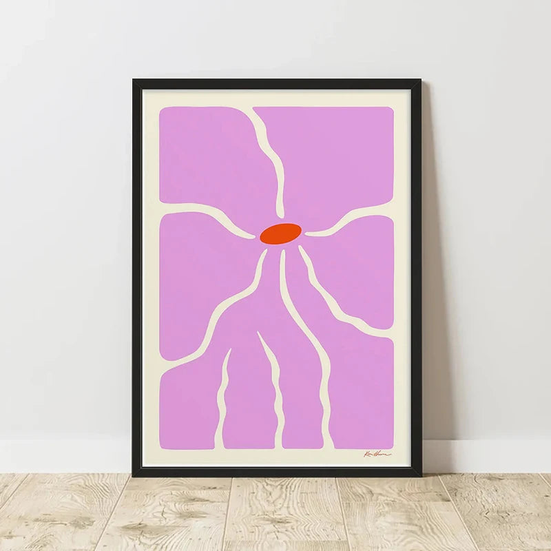 Classic Abstract Art Poster, Retro Abstract Image Printing Art Canvas Painting, Used for Home Room Wall Decoration, Frameless