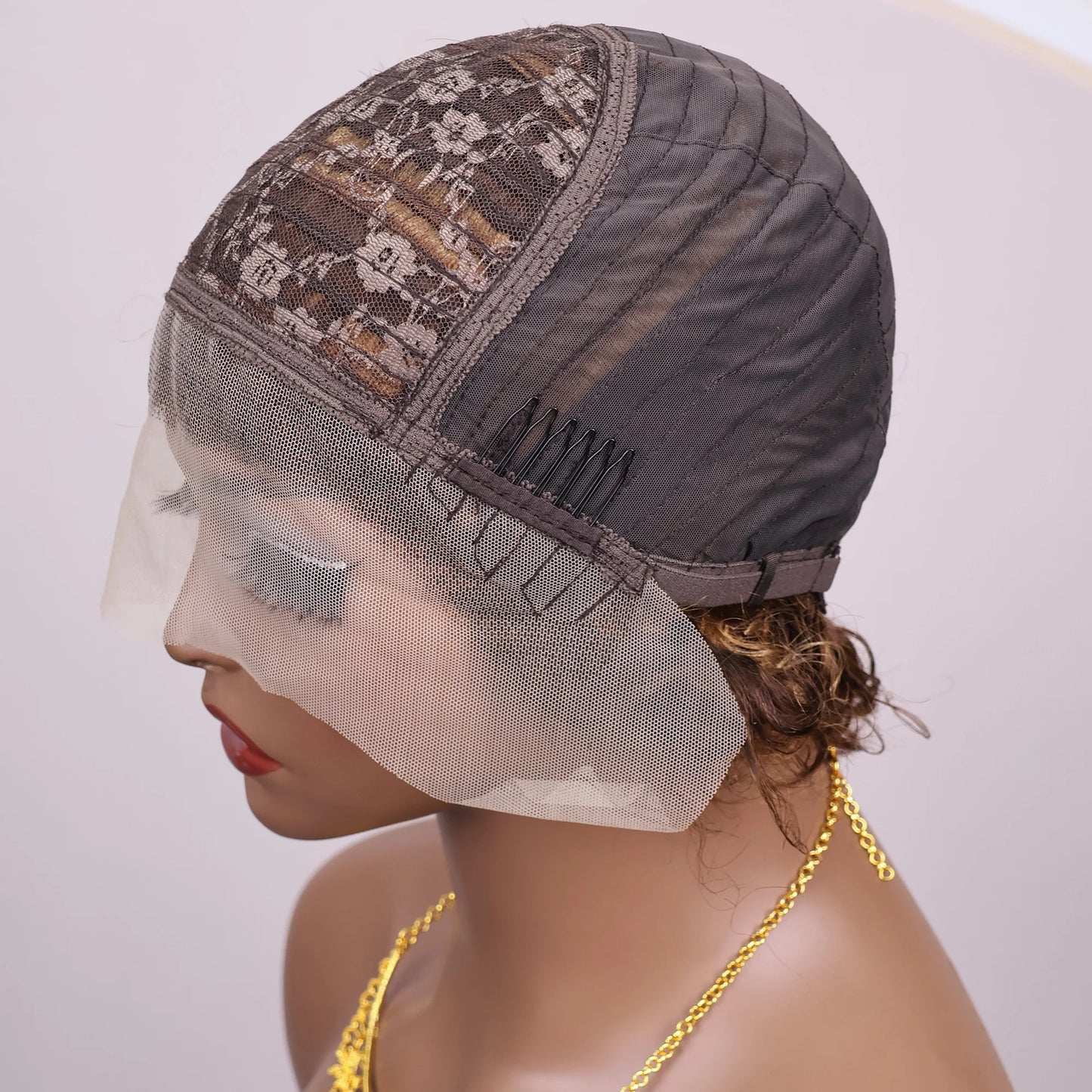 Hightlght 4/27 Pixie Cut Wig Ombre Honey Blonde 13x1 Lace Frontal Human Hair Wigs Brazilia Short Bob Wigs Human Hair 100%