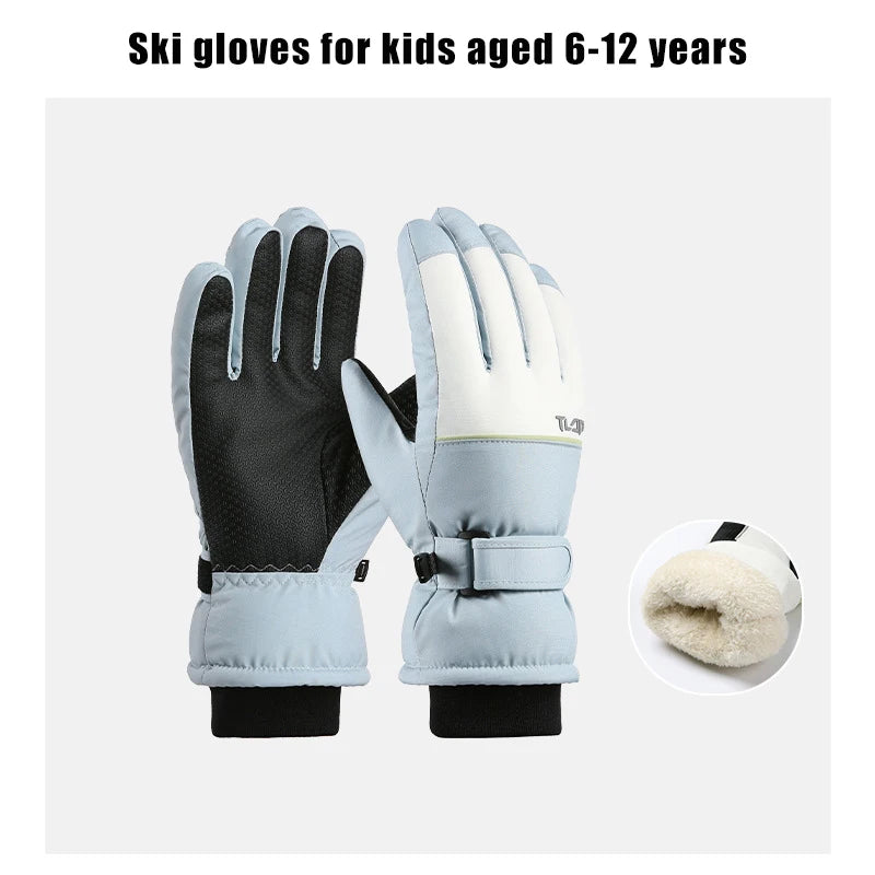 Gants Hiver Enfant Imperméables Antidérapants | Ski & Cyclisme Extérieur | Garçon Fille