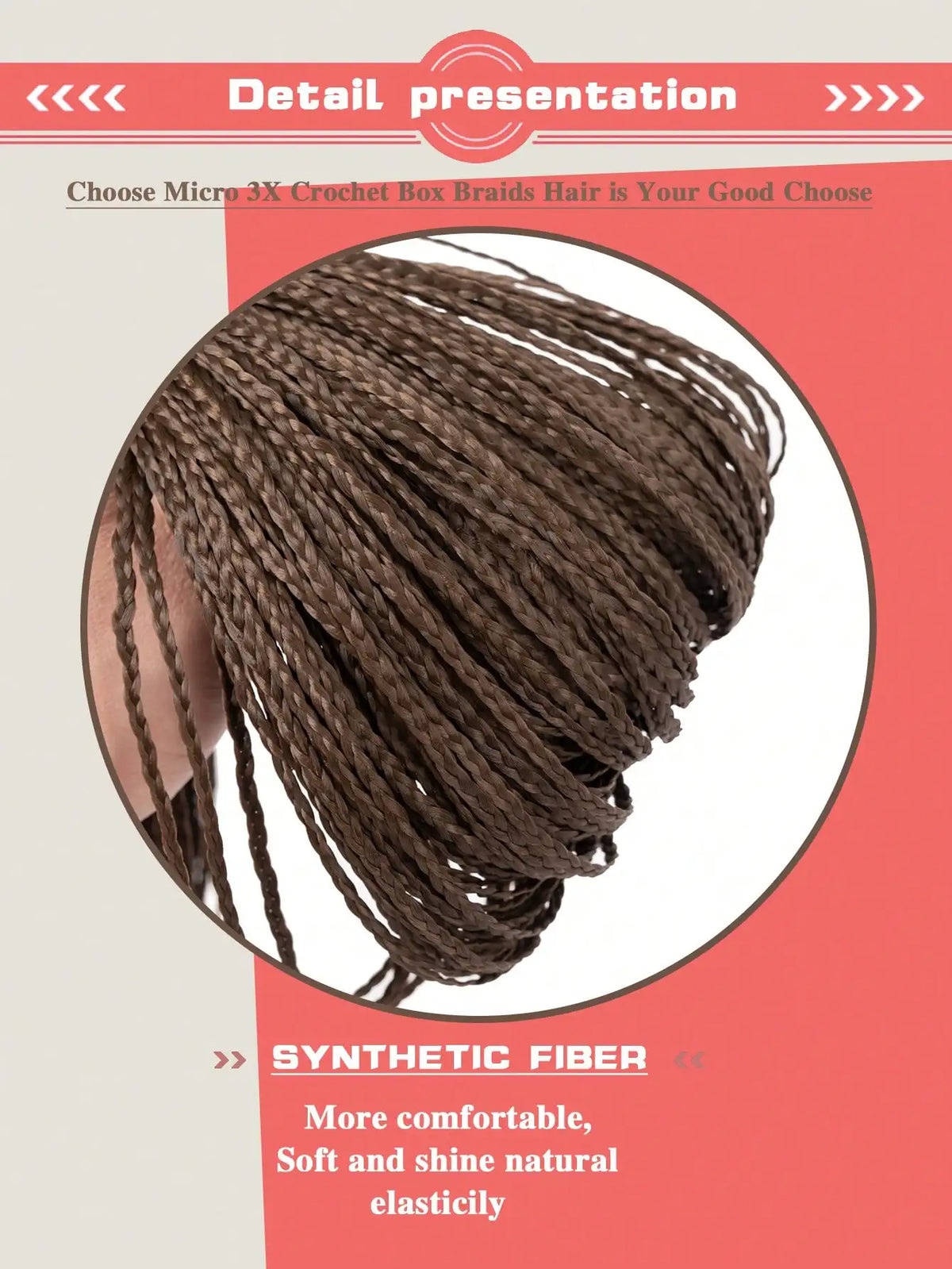 Tresses Zizi Box Braids Longues Bouclées Synthétique Colorées | 28 Pouces | 50g | Twist Sénégalais Crochet | Femme