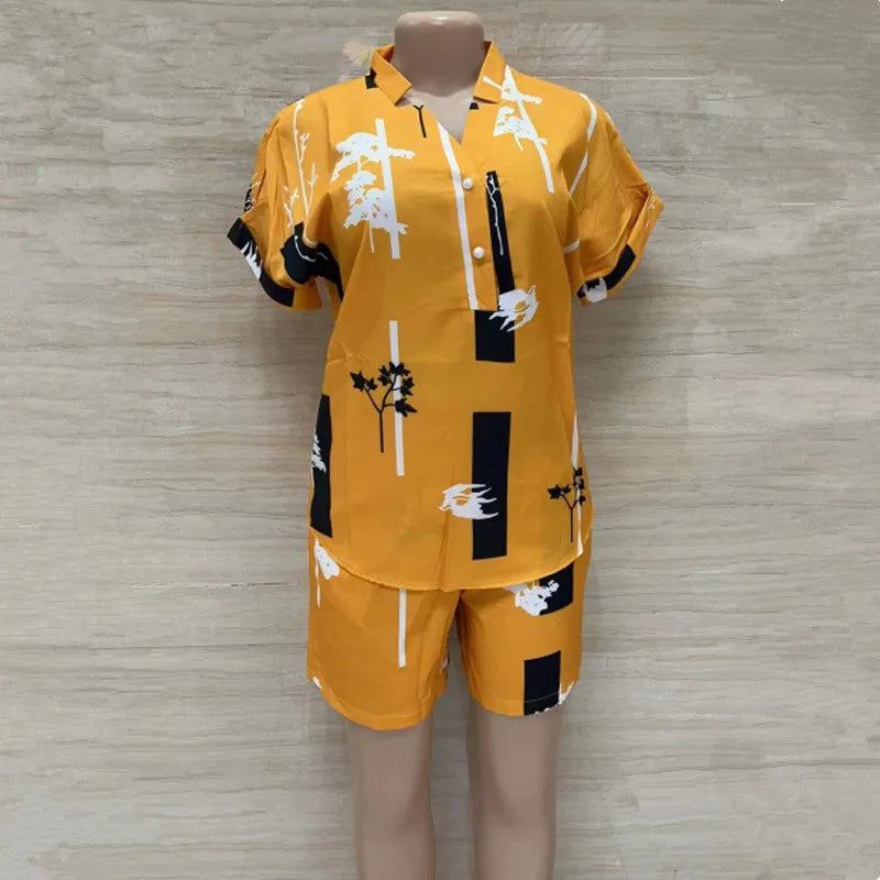Ensemble Mode Africaine 2 Pièces Femme | Chemisier & Pantalon Droit | Tenue Coordonnée Été