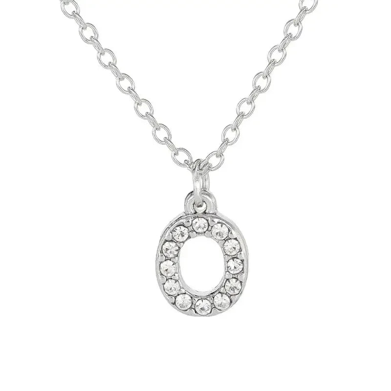 Fashionable Shiny A-Z Letter Pendant Charm Necklace 26 Initial Alphabet Name Clavicle Chain Party Jewelry Gift