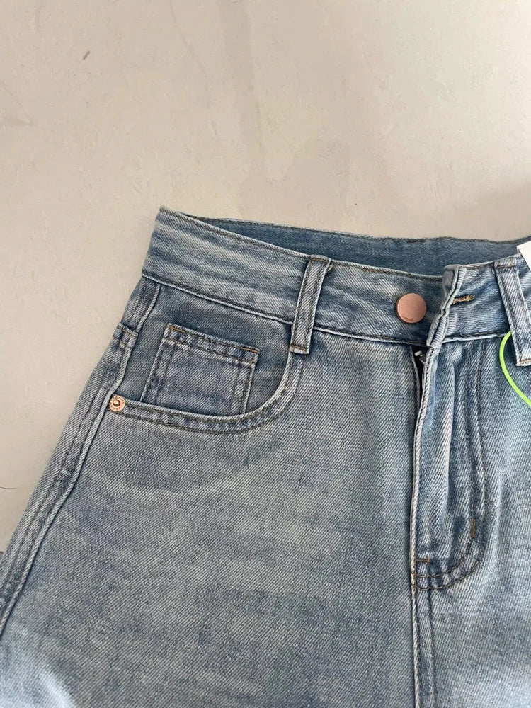 Women's Wide Leg Baggy Jeans Lady Vintage Y2K Punk Low Rise Waist Loose Denim Pants Streetwear Fashion Trashy Long Skater Trousers