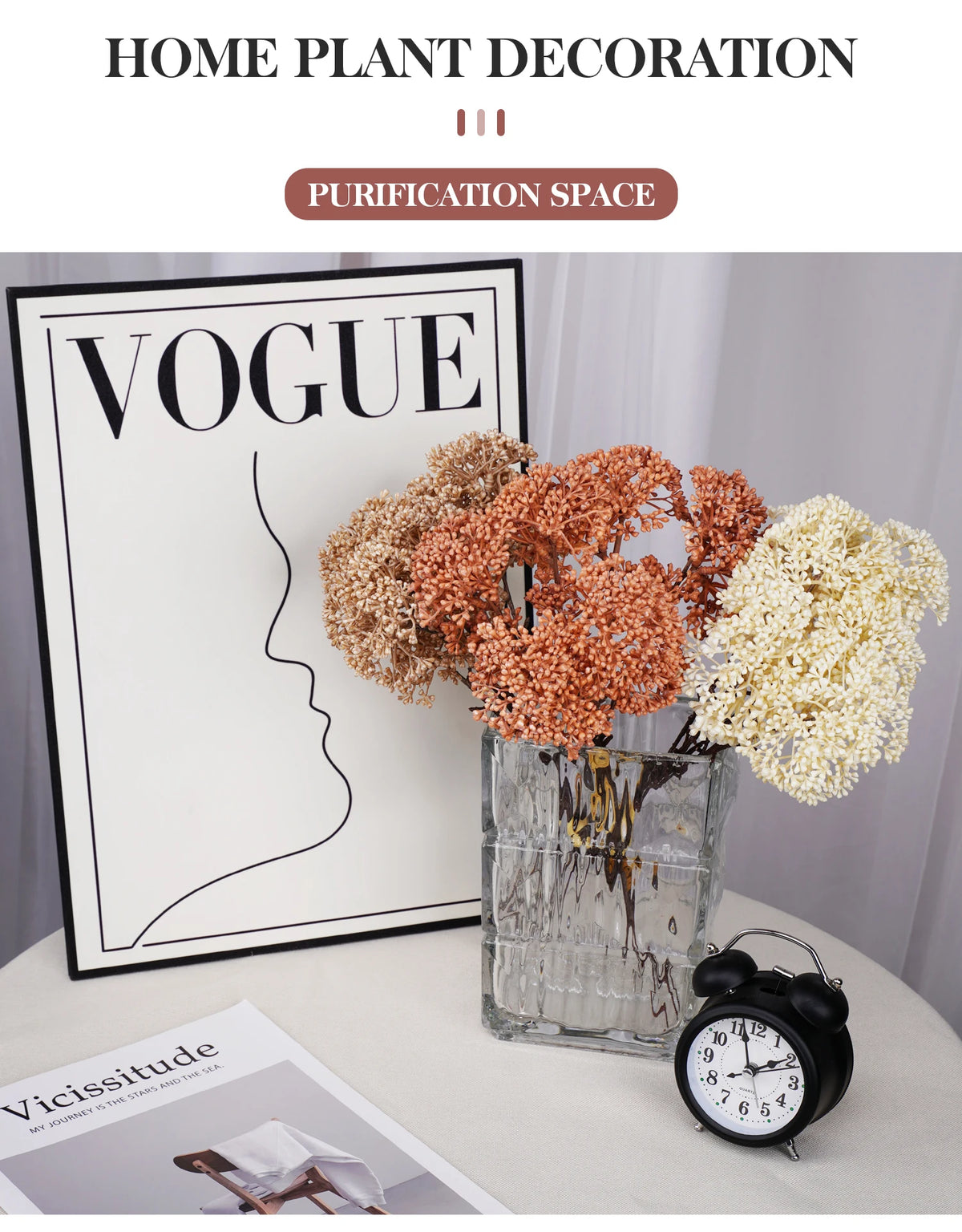 Artificial Flower Artificial Plants Bouquet DIY Flower Arrangement Millet Flower Home Decoration Wedding Party Fake Flowers