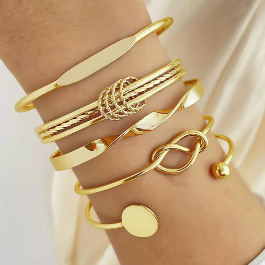 Trendy Multilayer Bracelets for Women Elegant Delicate Twist Sparkling Adjustable Bangles Jewelry Couples Gifts