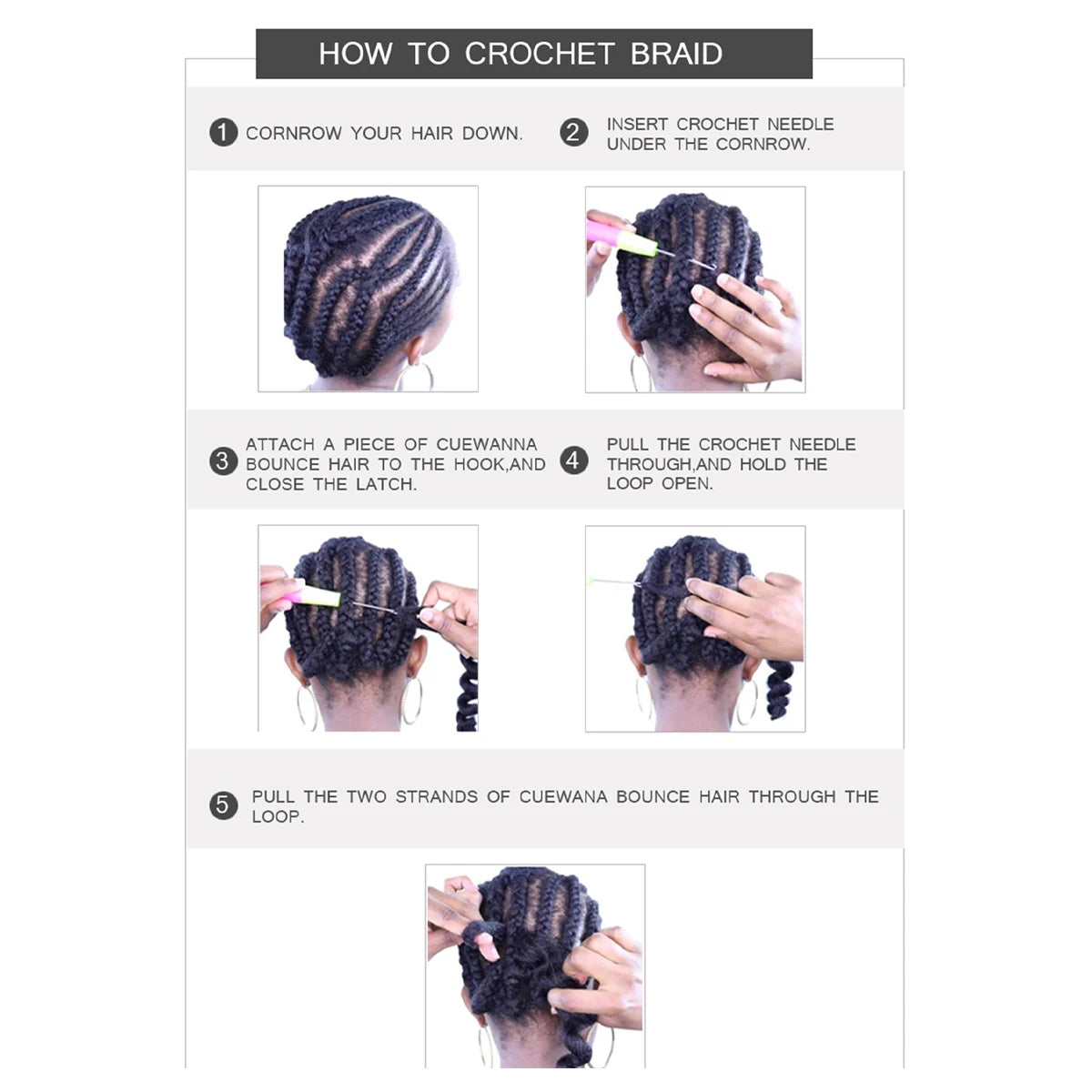 Tresses Crochet Senegalese Twist Pré-Bouclées | 18 Pouces | Pré-Loop | 35 Brins/Pack | Synthétique