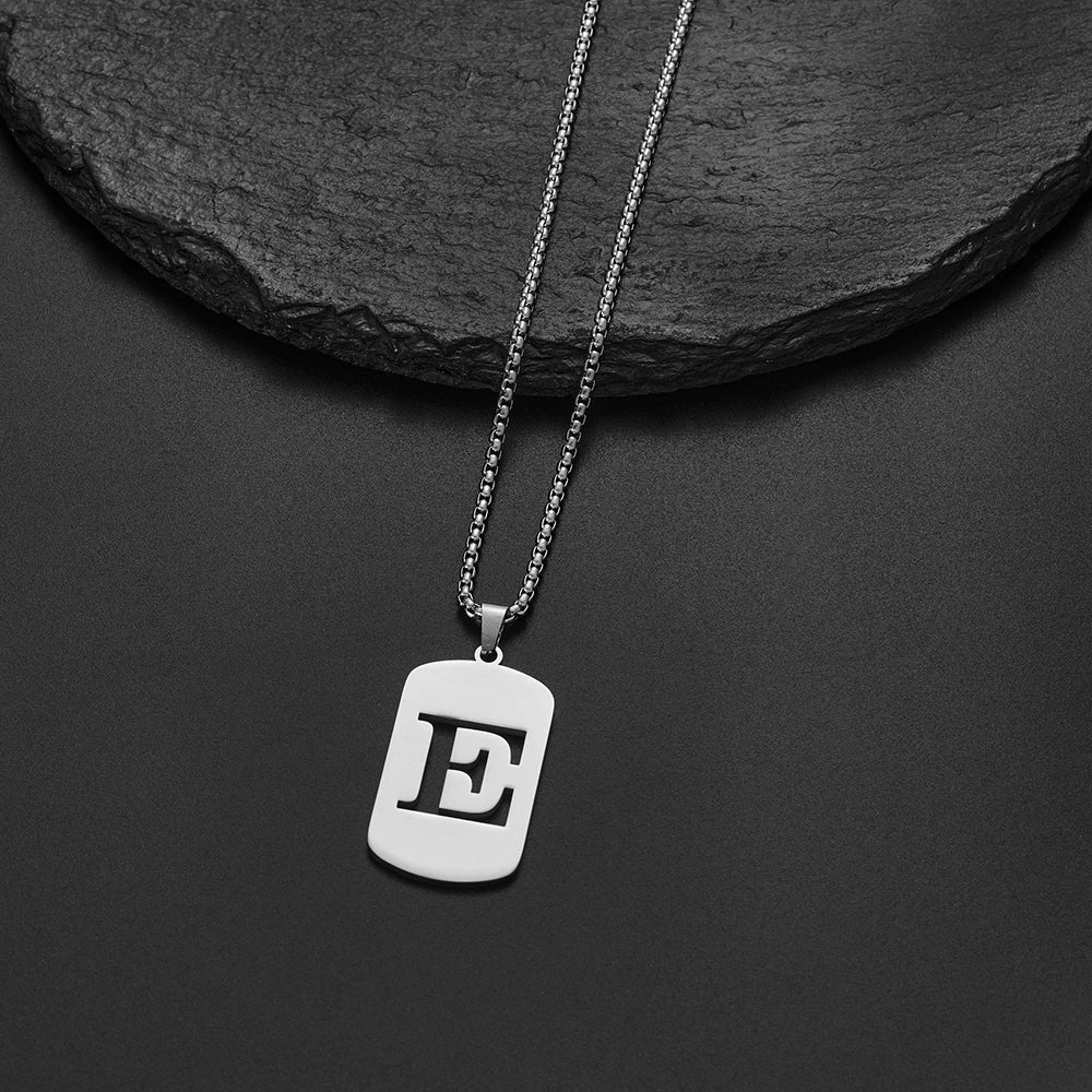 Collier Pendentif Initiale A-Z Délicat | Acier Inoxydable | Bijou Homme & Femme 2024 | Cadeau