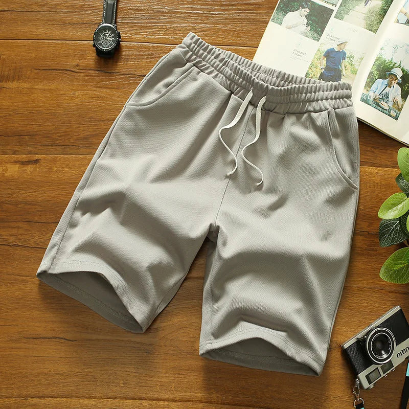 Short uni en polyester pour homme | Style décontracté