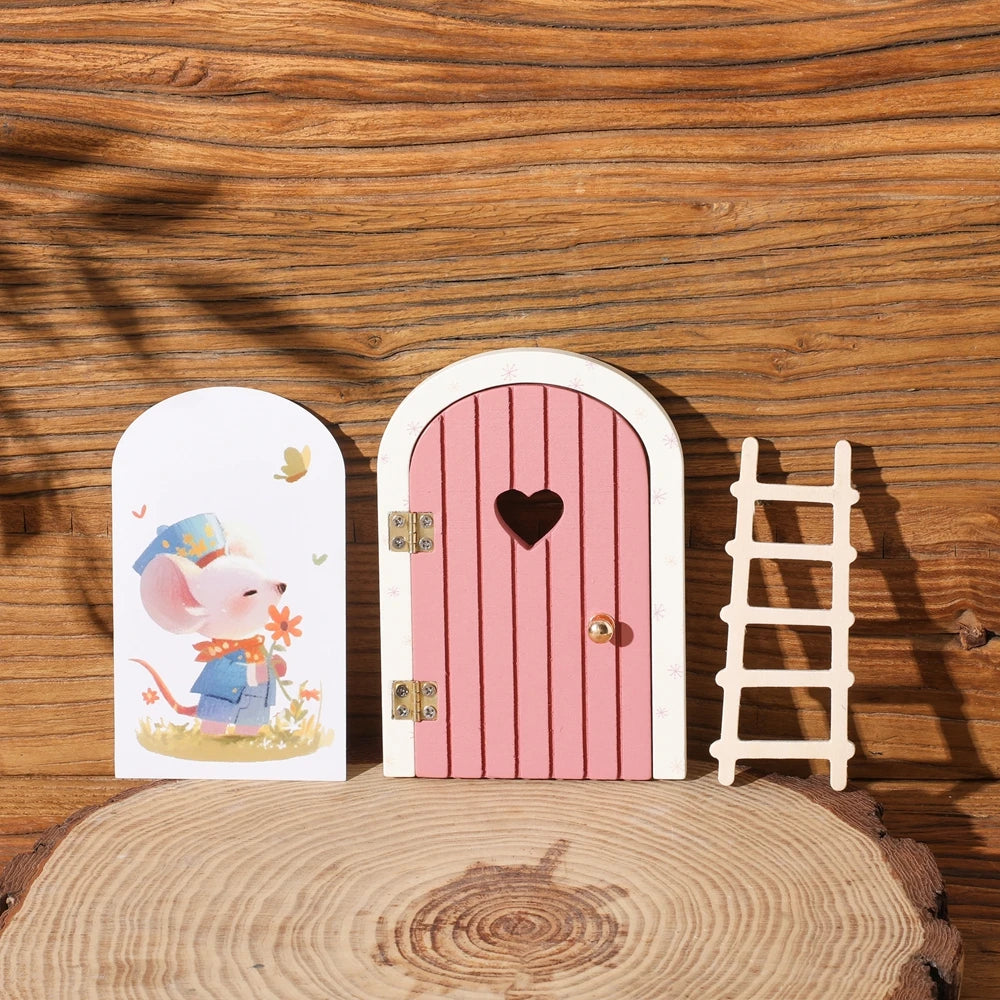 Porte Miniature Fée en Bois | Décoration Chambre Enfant & Jardin | Accessoire Conte de Fées