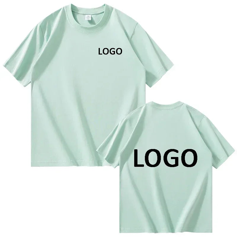 Customized 100% Cotton Printed T-shirts Men Fashion Short Sleeve O-neck Tshirt Women Personality Streetwear Tee Tops Camiseta