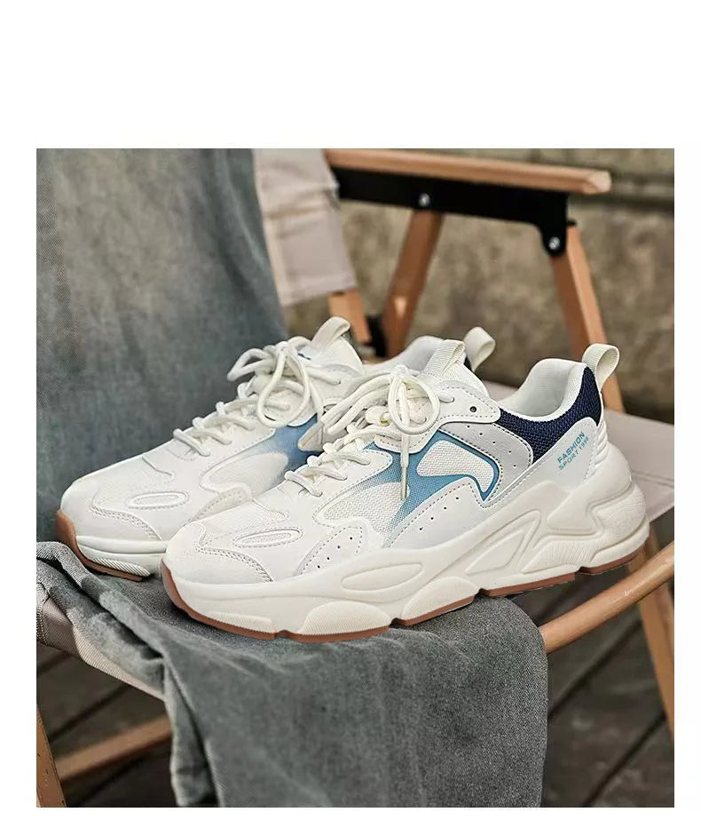 Baskets Dad Homme Été 2026 | Mesh Respirant Casual | Semelle Épaisse Streetwear